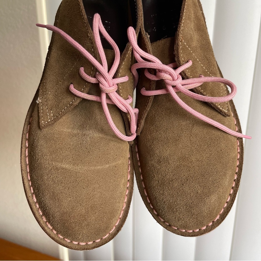 Veldskoen Heritage Uhambo Chukka Boots Pink Sole Suede Lace Up Women’s Size 6 - Picture 7 of 15